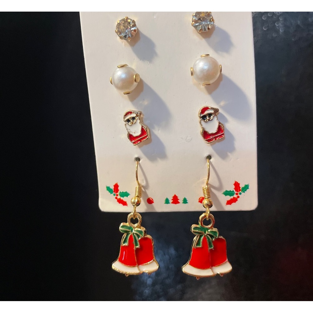 Christmas Jingle Bell Stack Earrings